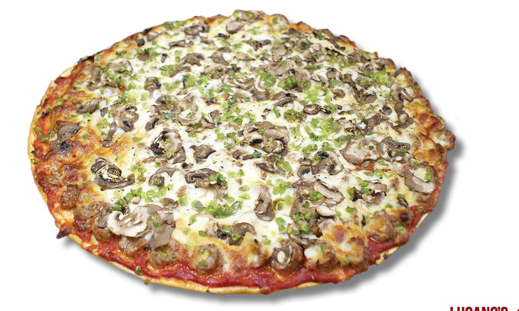 Product image for Lucano's Fine Italian Cuisine - Crest Hill FREE 16” thin crust cheese pizza