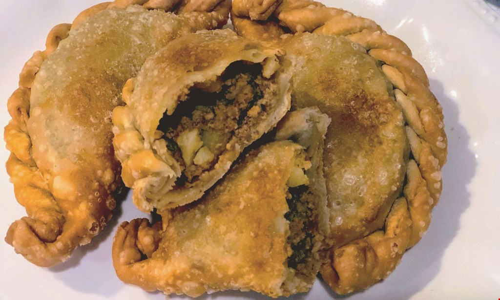 Product image for Empanadas Latin Street Food CATERING PARTY & SPORTS PACKAGE MEAL get 100 beef or chicken empanadas! $189 FREE select choice of two 2-liters of soda includes FREE delivery.