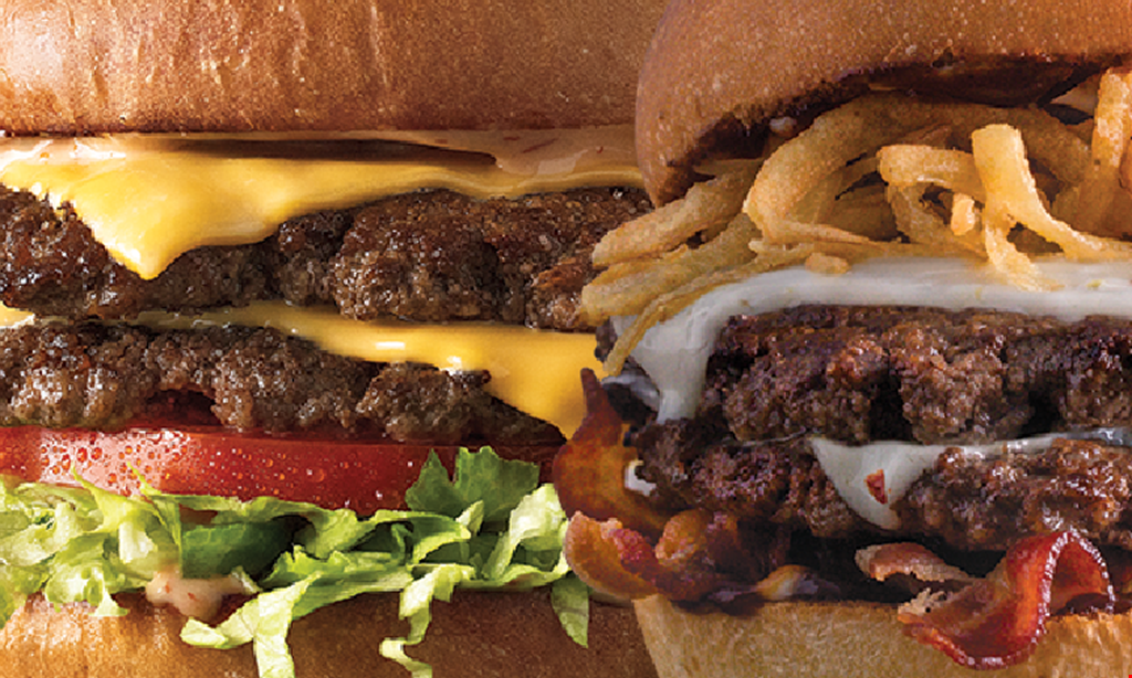 Product image for Mooyah FREE BURGER BUY ONE BURGER, GET ONE FREE 