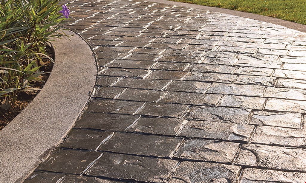 Product image for Solidform Decorative Concrete Ltd. $1000 off driveways & stamped patios, $500 off broom patios, 5%-20% off discount for military, first responders & senior citizens