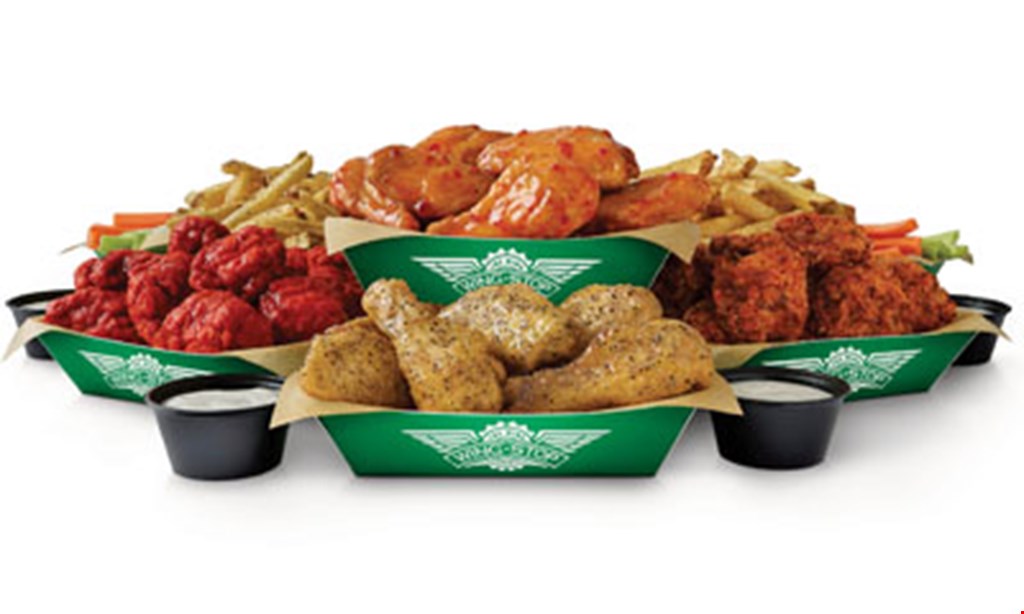 Product image for Wing Stop Open For Pickup & Delivery: 10% off pickup order of $20 or more when you order online at wingstop.com.Use code 10OFF20