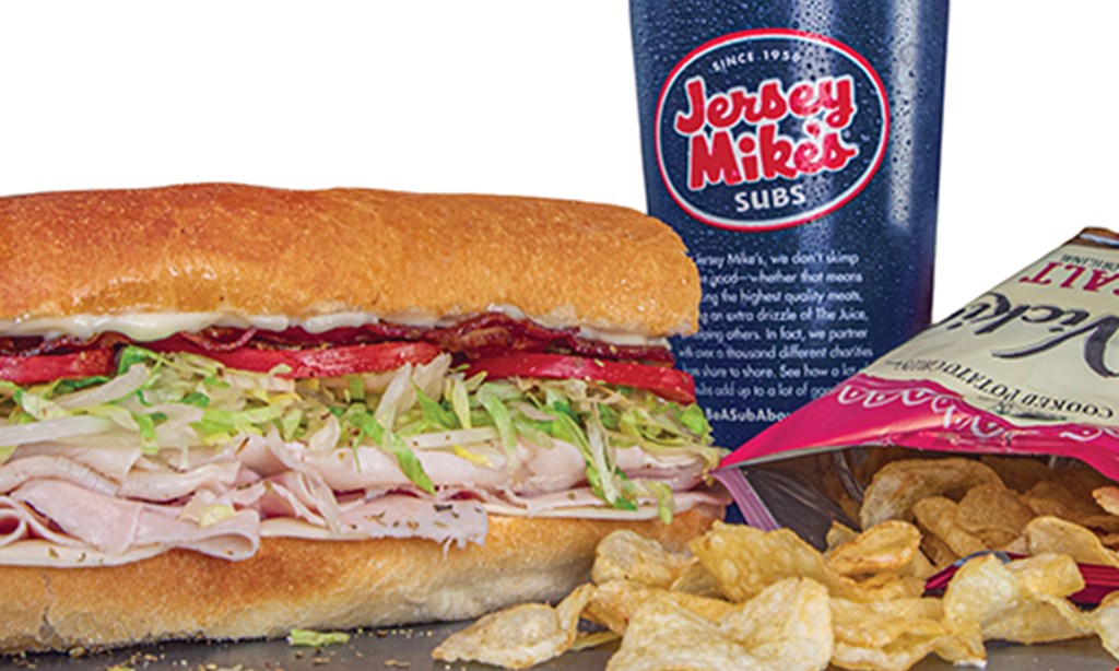 Product image for Jersey Mike'S Subs ( Tilghman Square ) $6.99 Meal DEAL Regular subs, Chips & 22oz fountain drink. 