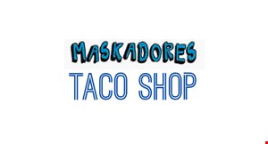 Maskadores Taco Shop logo