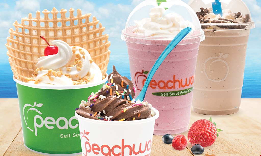 Product image for Peachwave Self Serve Frozen Yogurt $5 OFF any purchase of $25 or more. 