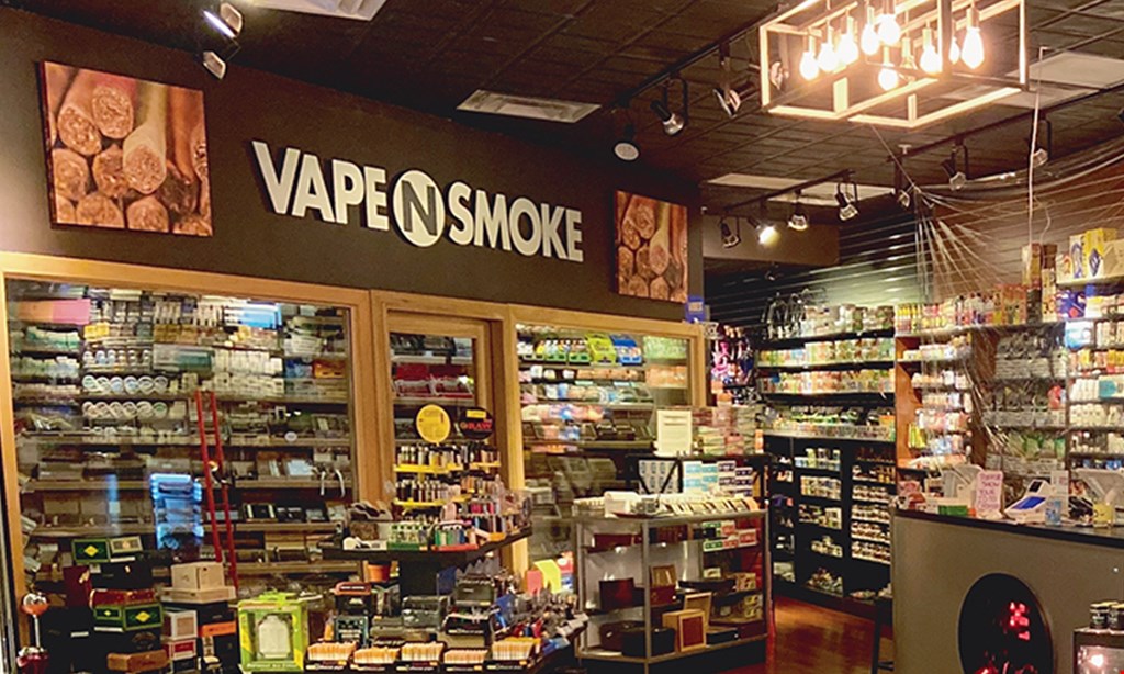 Product image for Vape N Smoke 10% Off all items excluding cigarettes. 