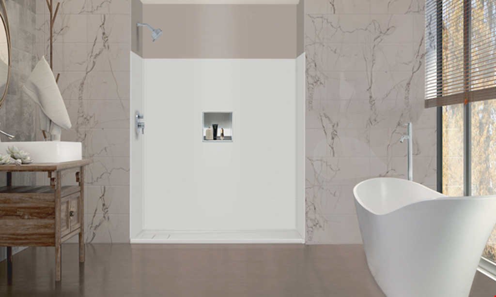 Product image for Renew Home Innovations Free shower door w/ American Standard Shower System