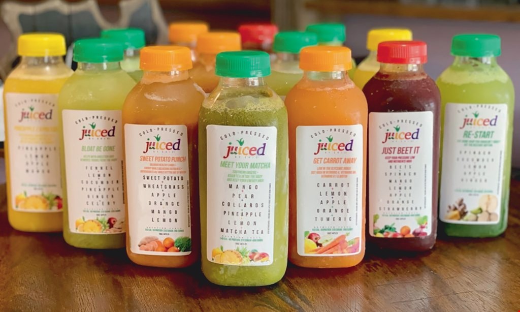 Product image for Juiced by Shic $2 Off total bill of $10 or more  $4 Off total bill of $20 or more. 