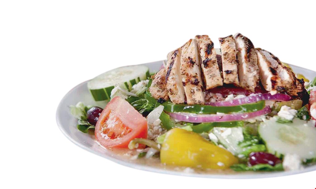 Product image for Little Greek Fresh Grill 1/2 off combo meal.