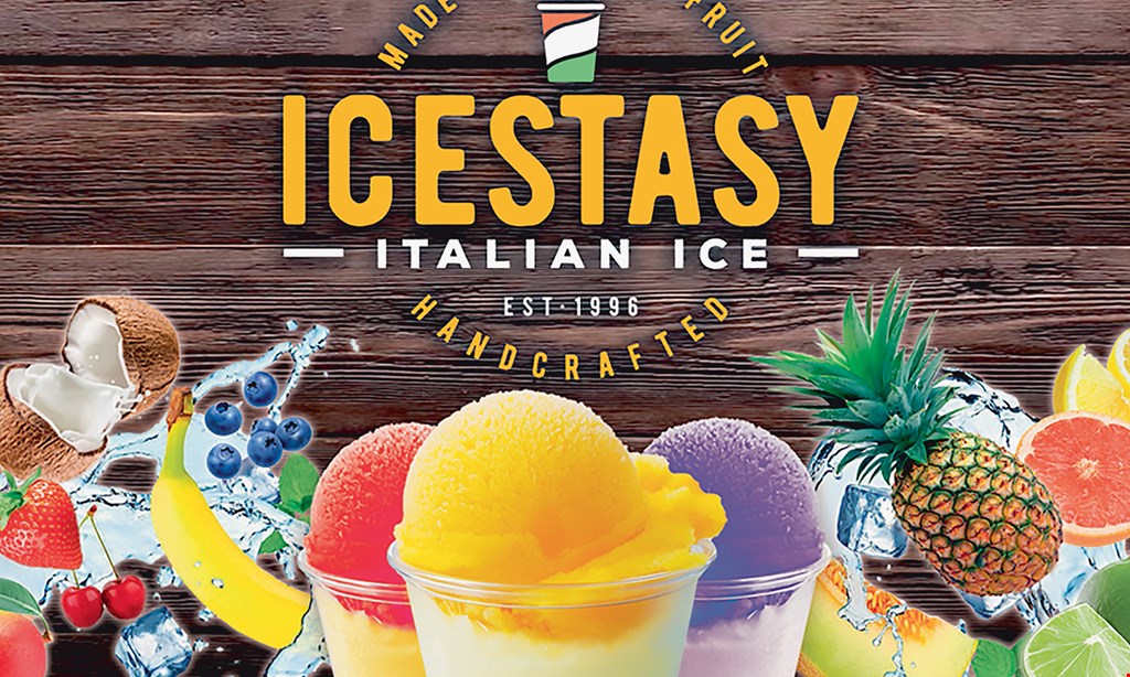 Product image for Icestasy Italian Ice 50% Off buy 1, get 1. 