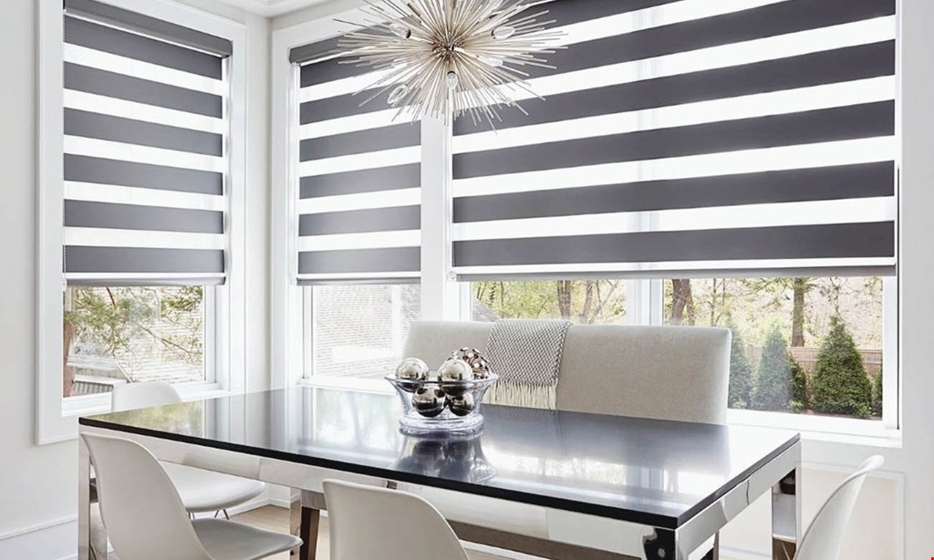 Product image for Jamestown Home Blinds Buy 1 window treatment at retail price & get 2nd one of equal or lesser value at 50% off. 