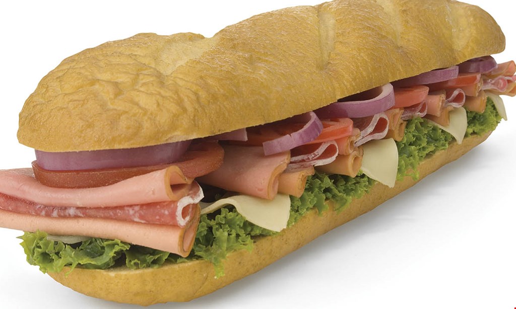 Product image for Jersey Mikes Subs- Lakeside Buy 2 giant subs, get the 3rd free of equal or lesser value. 