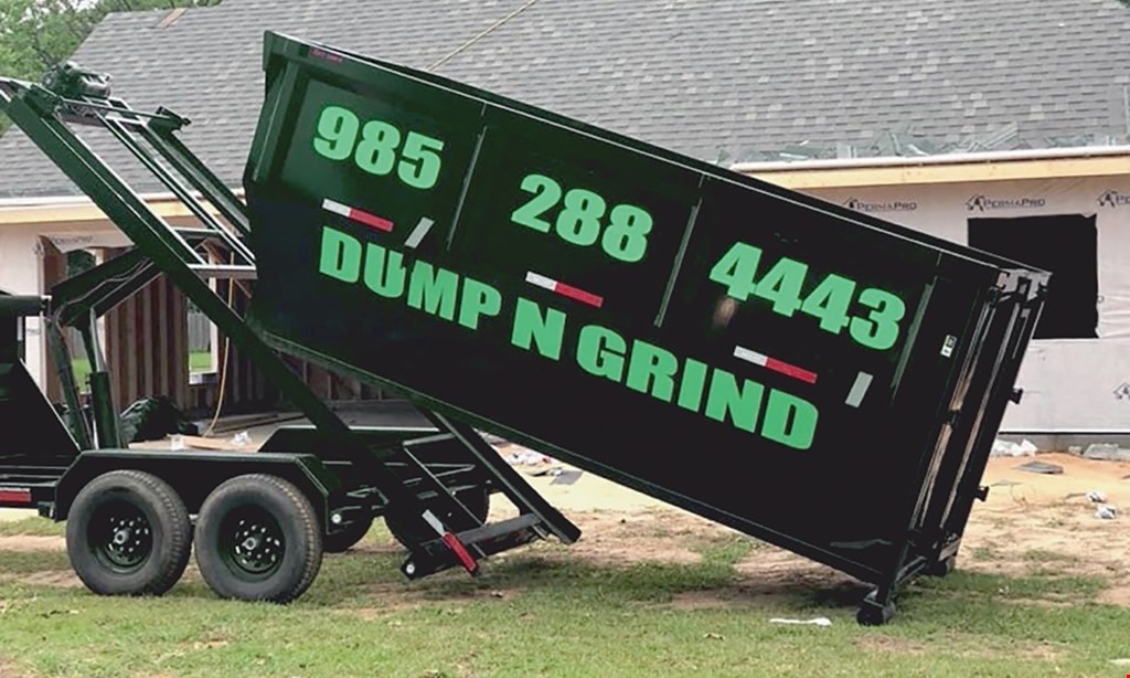 Product image for Dump N Grind Disposal Llc $25 Off any rental. 