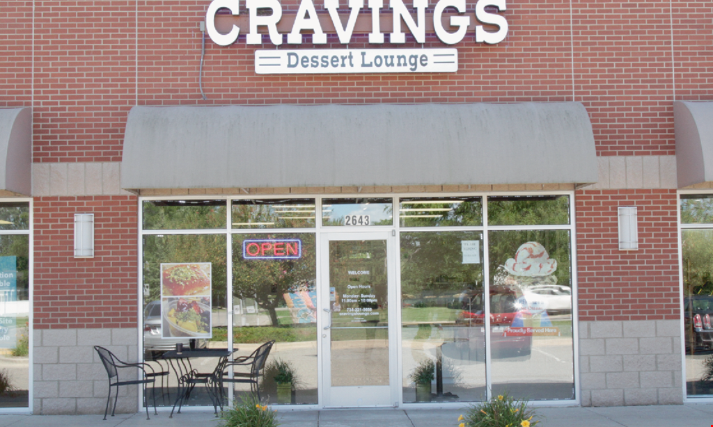 Product image for Cravings Dessert Lounge Free ice cream. Buy three, get one free of equal or lesser value. 