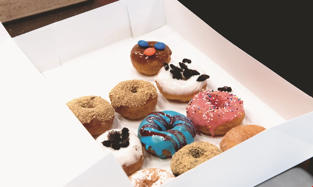 Product image for Mini Donut Factory $1 OFF large coffee or 12 mini donut purchase