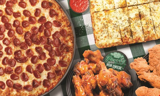 Product image for Perri's Pizzeria Large Cheese Pizza 12 Wings Boneless - Regular or WingDIng $32.