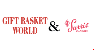 Gift Basket World & Sarris Candies logo