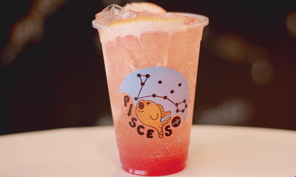 Product image for Pisces Cafe 50% OFF buy one drink at reg. price, & receive 2nd drink of equal or lesser value 50% off.