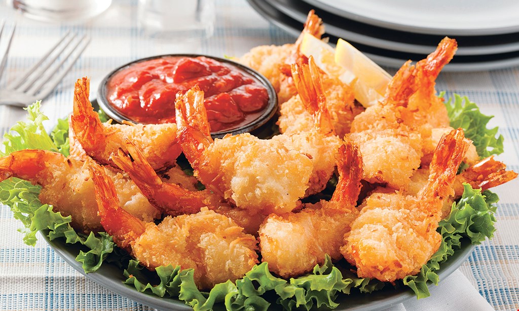 Product image for J.J Crab House 50% OFF DINNER ENTREE with purchase of 2 drinks and another entrée of equal or greater value, Excluding family dinner specials.