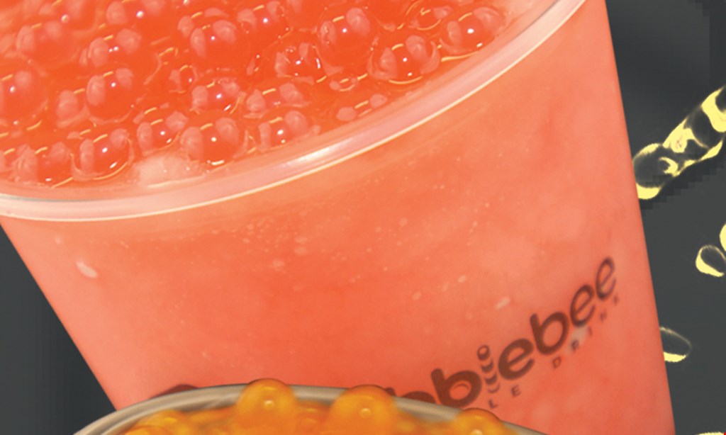 Product image for Bubble Bee $1 Off One Fat Cup Drink.
