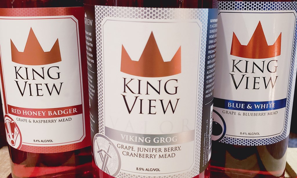 Product image for KingView Mead $3 5 oz glass pour ($2 savings ).