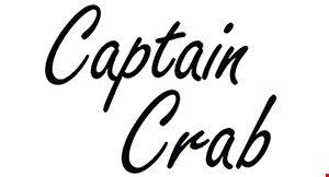 Product image for Captain Crab $5 off any purchase of $25 or more