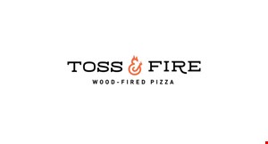 Toss 'N' Fire Wood-Fired Pizza logo