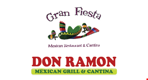 Product image for Gran Fiesta Mexican Restaurant $10 OFF any purchase of $50 or more, dine in only. 