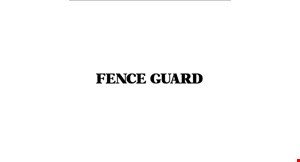 Product image for Fence Guard $100 OFF a gate with your purchase of 100 ft of fence.
