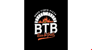 Product image for BTB Wood Fired Pizza Bar & Grill $29.95 + tax large 1-topping pizza & 20 boneless wings.