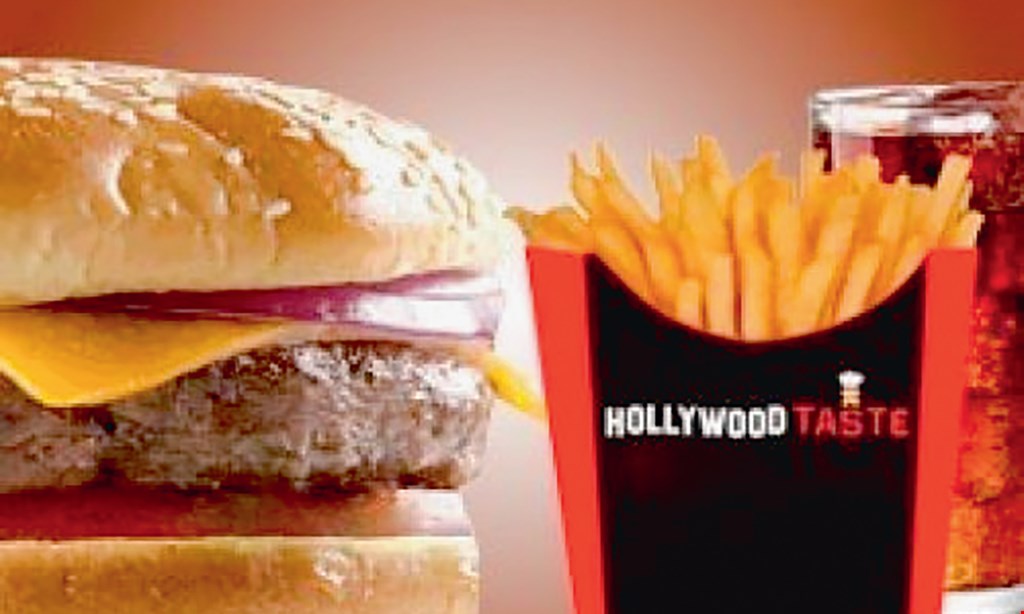 Product image for Hollywood Taste 1/2 OFF any size shake or FREE drink of any purchase.