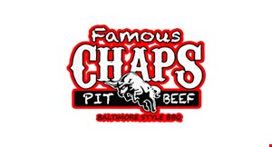Famous Chaps Pit Beef logo