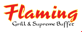 Product image for Flaming Grill-Manassas $2 Off lunch buffet (min. 2 adult lunch buffets) must purchase 1 drink per buffet. 