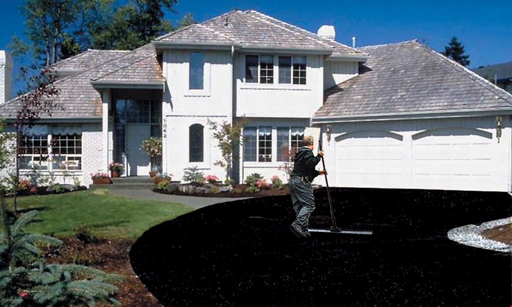 Product image for Apraxia Sealcoating Inc $125 1000 sq. ft. previously sealed driveway. 