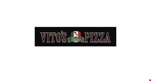 Product image for Vito's Italian Pizza Wednesday Special BOGO 50% OFF 14” large pizza buy 1 lg. 14” pizza & get 2nd pizza of equal or lesser value 50% off carry out only • limit one 50% off per visit.