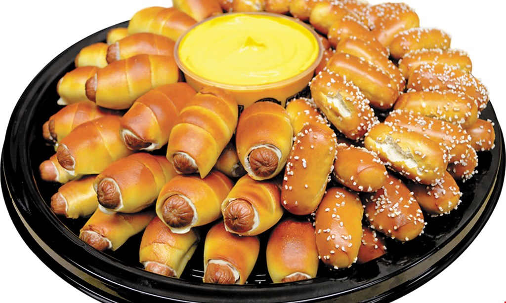 Product image for Philly Pretzel Factory FREE 3 pretzels with any purchase of a large dip.