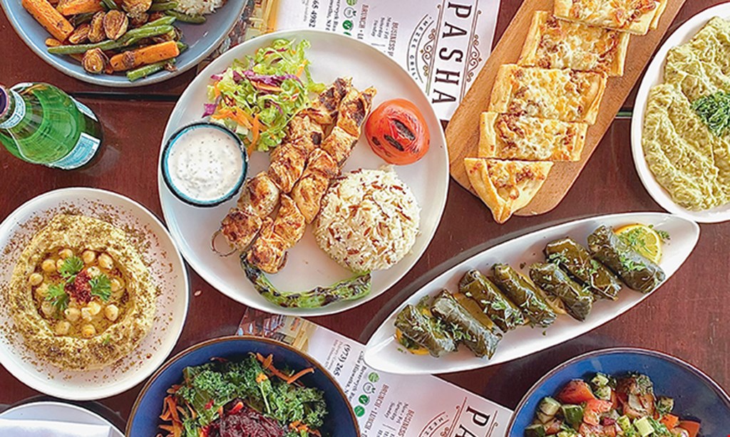 Product image for Pasha Mezze Grill $10 OFF orders of $80 or more dine in, takeout, catering not valid for delivery. 