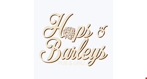 Product image for Hops & Barleys - Mechanicsburg $10 Off ANY PURCHASE OF $50 OR MORE. In house only. 