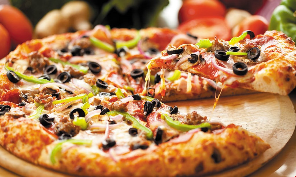 Product image for So Pizza & Wings $3 off large gourmet pizza dine in or carryout only. 