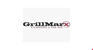 Product image for GrillMarx Steakhouse & Raw Bar $10 off any purchase of $100 or more.