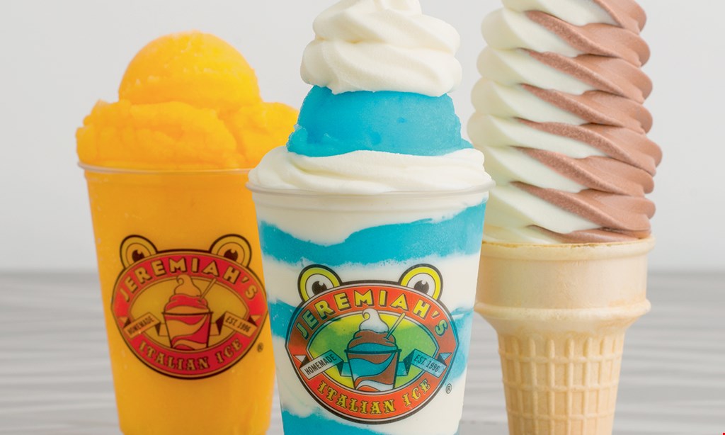 Product image for Jeremiah's  Italian Ice Of Boca Raton Buy one get one free small, medium, or large items. 