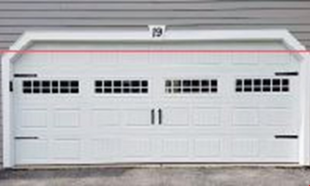 Product image for Monroe Overhead Door Company $100 off any double garage door installation