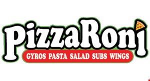 Product image for Pizzaroni 1 Large 8 Cut Pizza $12.99 Tax
