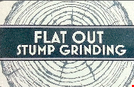 Flat Out Stump Grinding logo