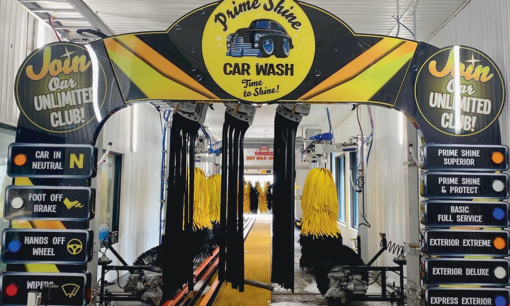 Product image for Prime Shine Car Wash $8 express exterior wash.