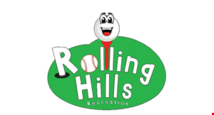 Product image for Rolling Hills Recreation 3 FREE batting cage tokens when you purchase 3.