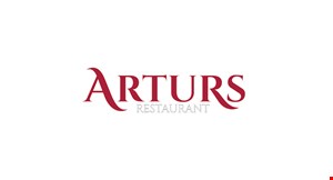 Product image for Artur's Restaurant FREE Entree Buy 1 Get 1 Free Entree from special menu. Valid Mon-Thurs only, with purchase of 2 beverages.