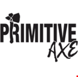 Product image for Primitive Axe - Glassboro 25% OFF 2-hour group session Promo Code: Clipper 2020 Excludes Saturdays after 7pm cannot be applied to 1-hour sessions groups of 6-24 people. 