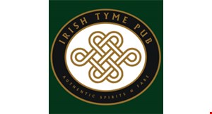 Product image for Irish Tyme Pub $5 OFF any purchase of $25 or more.