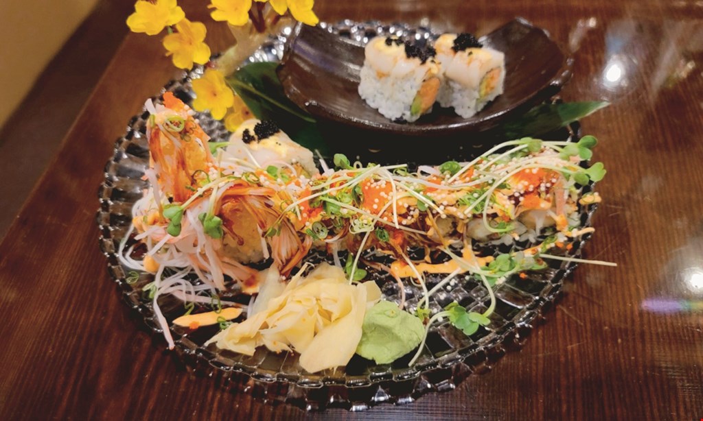 Product image for Kendo Japanese FREE Cali Roll with purchase of 2 entrees at the Hibachi Table (excludes dining room/bar). 