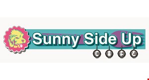 Product image for Sunny Side Up Cafe $5 off ANY PURCHASE Of $20 Or More And 2 Drinks 